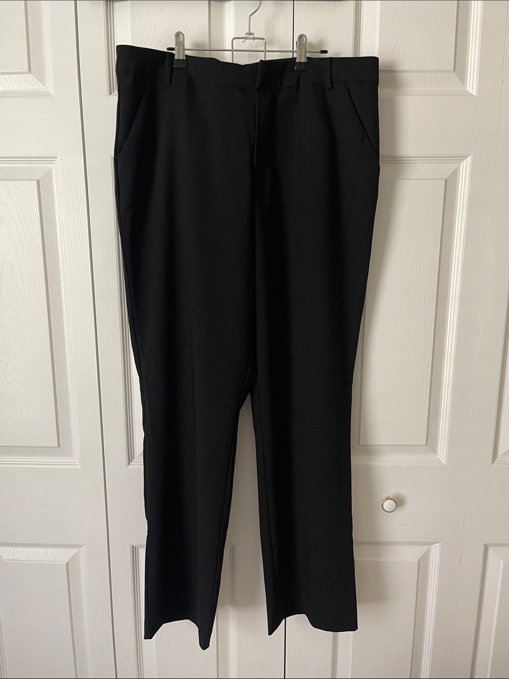 Zara Classic Black Straight-Leg Dress Pants